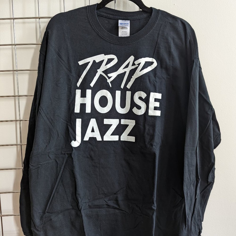 Trap House Jazz Band L/S T-Shirt - Black - XL